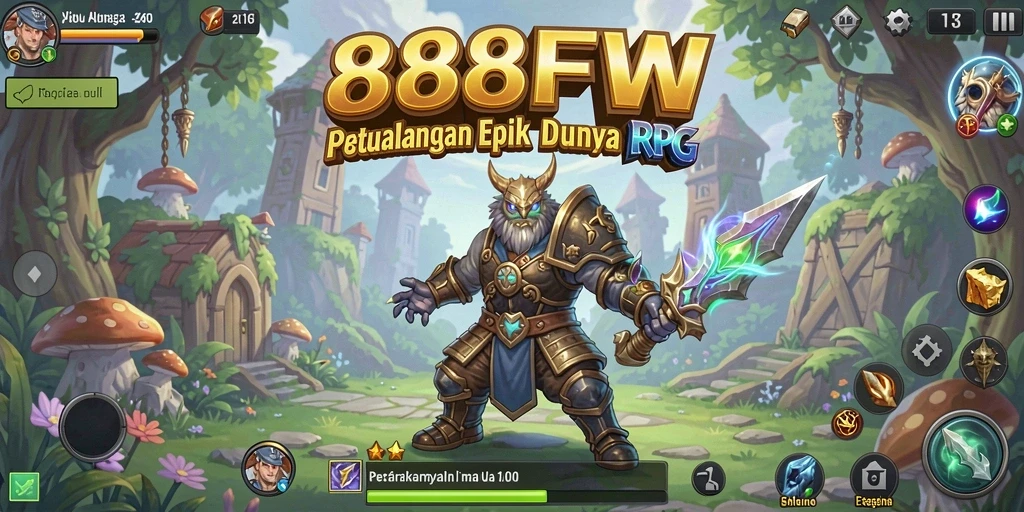 Tangkapan layar 888FW menampilkan aksi pertarungan yang mendebarkan.