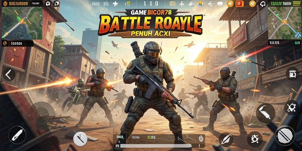 Screenshot gameplay di BIGCOR78 menunjukkan pertempuran yang intens dan mendebarkan.