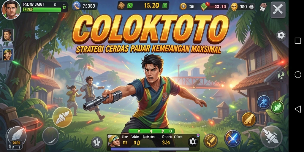 Gameplay COLOKTOTO menampilkan strategi menantang dan karakter unik.