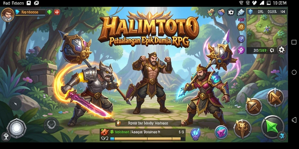 Tampilan gameplay HALIMTOTO yang seru dan mendebarkan di dunia RPG.