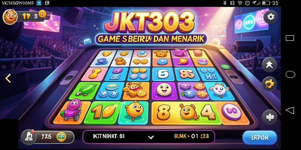 Screenshot JKT303 menampilkan gameplay Bingo yang seru dan interaktif.