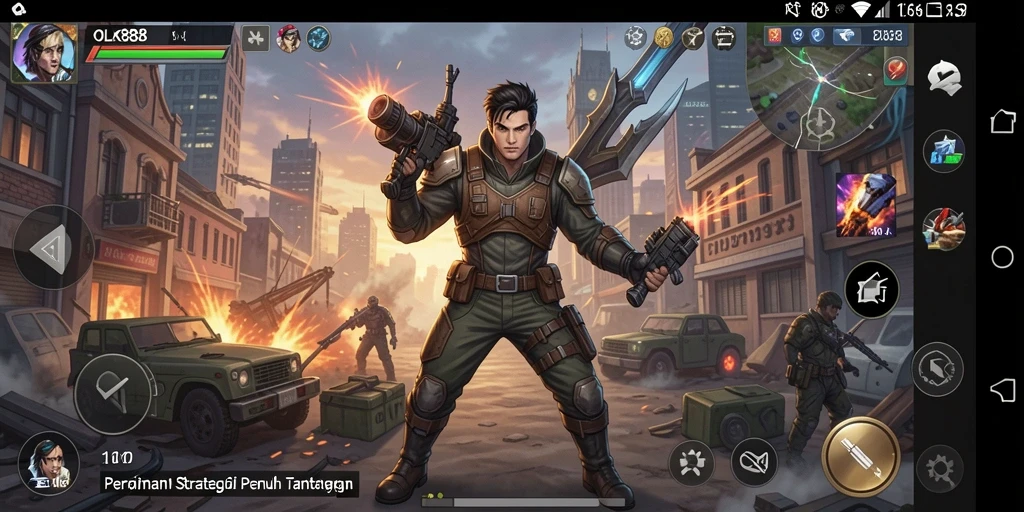 Tampilan gameplay OLX888 yang seru dan strategis.