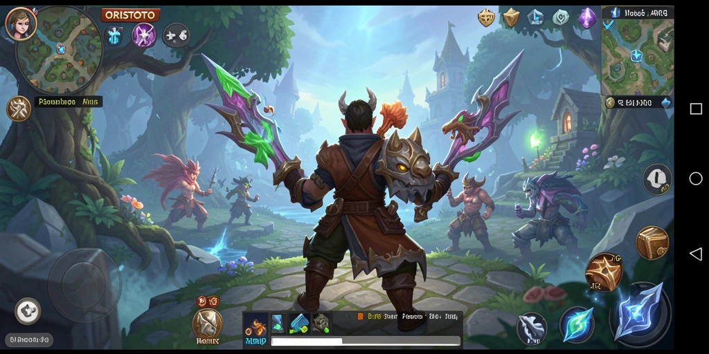 Tampilan gameplay <strong>ORISTOTO</strong> yang seru dan penuh aksi sedang berlangsung.