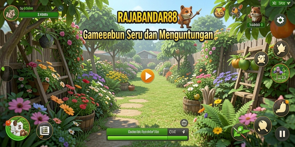 Tampilan gameplay menarik dari RAJABANDAR88 yang penuh warna.