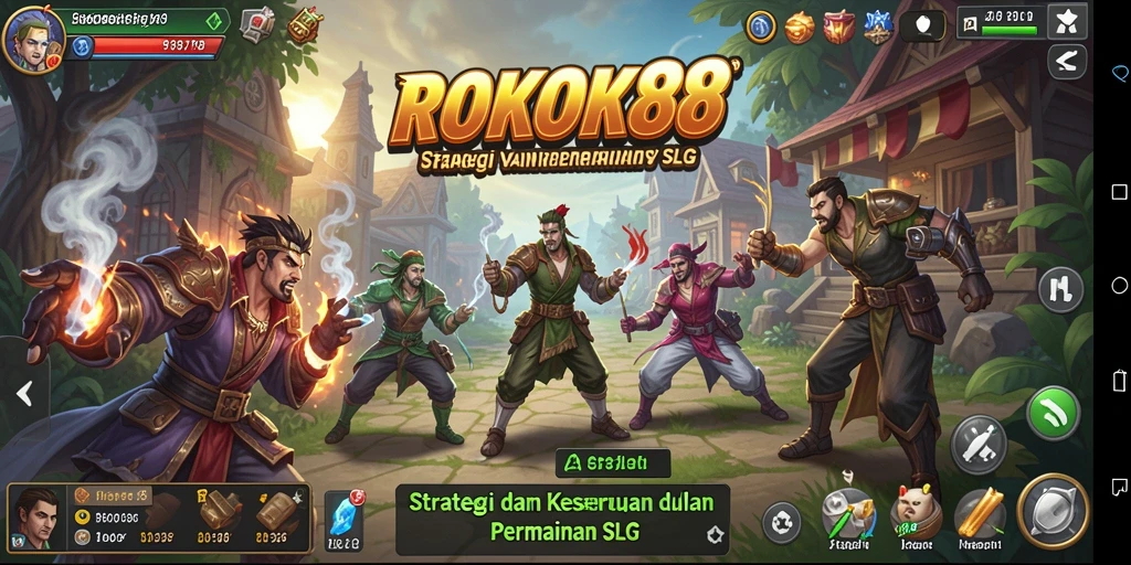 Tampilan gameplay mendebarkan di ROKOK88 dengan aksi strategis.