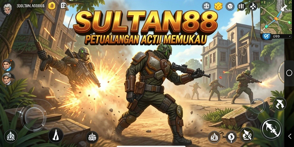 Tampilan mendebarkan dari gameplay SULTAN88 yang penuh aksi.