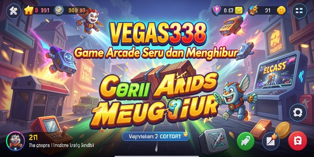 Tampilan permainan VEGAS338 dengan grafis penuh warna dan action seru.